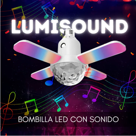 LUMISOUND - BOMBILLA LED DE COLORES CON BLUETOOTH