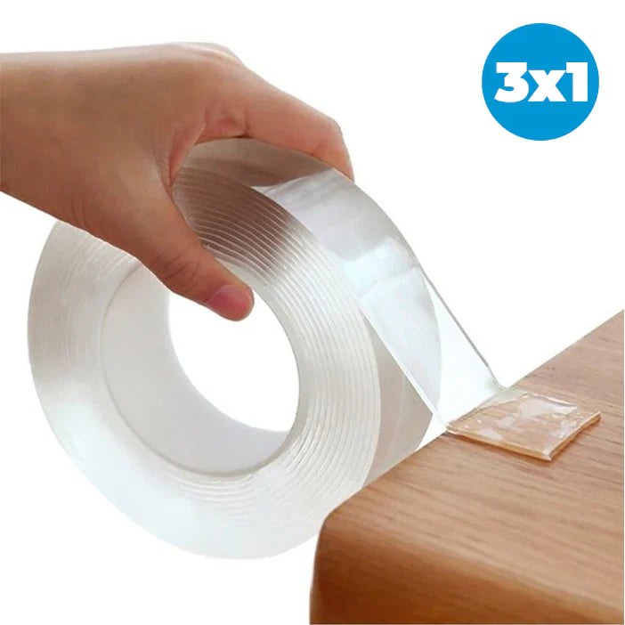 (🔥 PROMO 3x1 🔥) Cinta Doble Faz Lavable Y Reutilizable